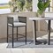 Armen Living Felicia Outdoor Patio Bar Stool in Aluminum with Gray Rope and Cushions 840254333116 - alternate 10